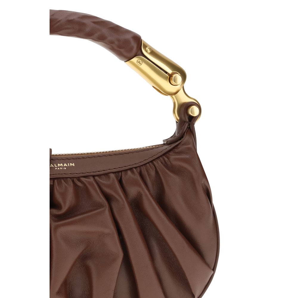 Brown calf leather Bos Taurus shoulder bag
