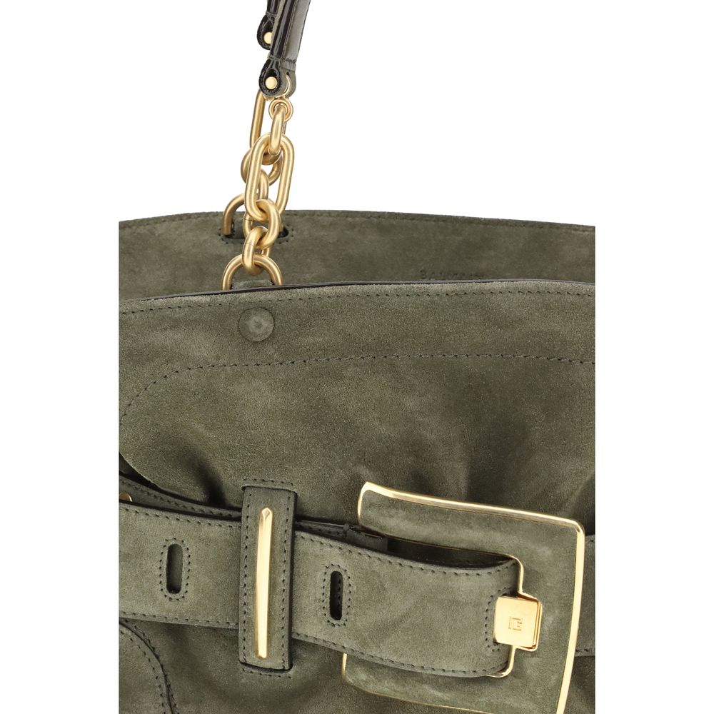 Schultertasche aus Kalbsleder Bos Taurus in Bicolor
