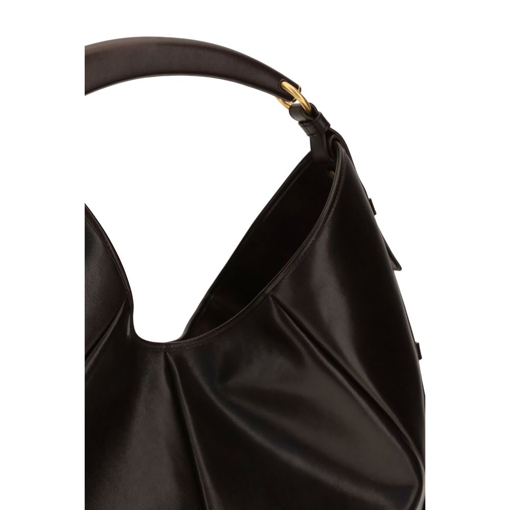 Braune Kalbsleder Bos Taurus Schultertasche