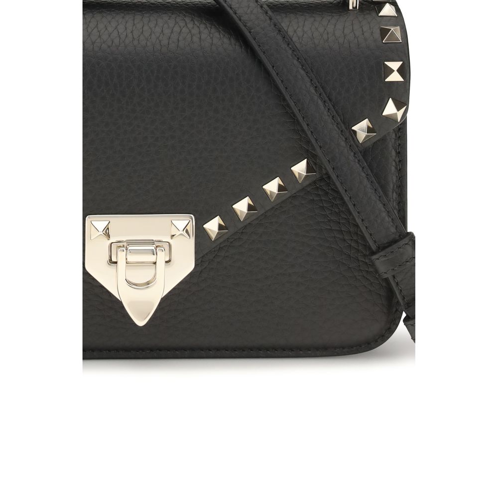 Black Bos Taurus Calf Leather Shoulder Bag
