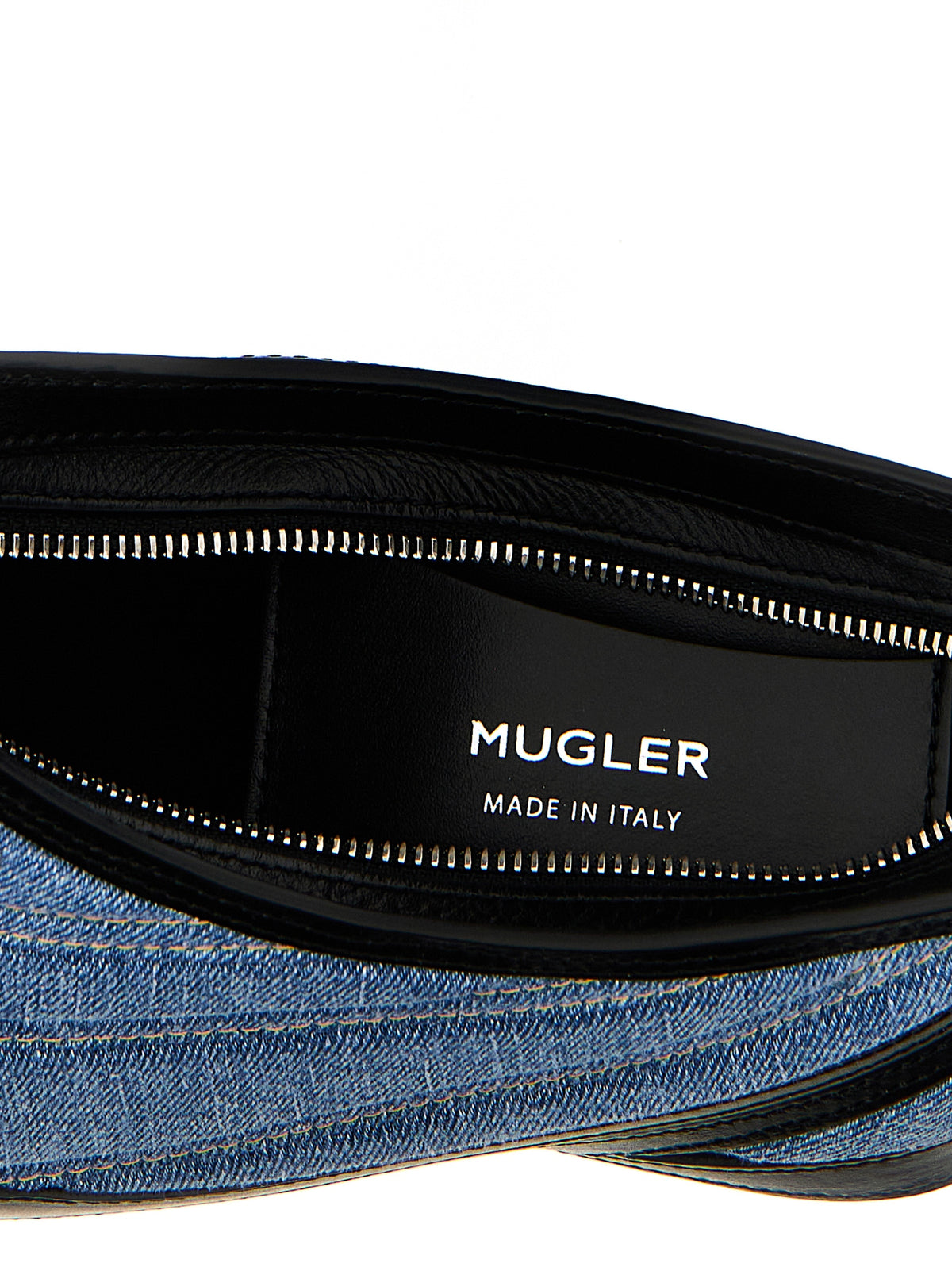 Schultertasche aus mehrfarbigem Kalbsleder