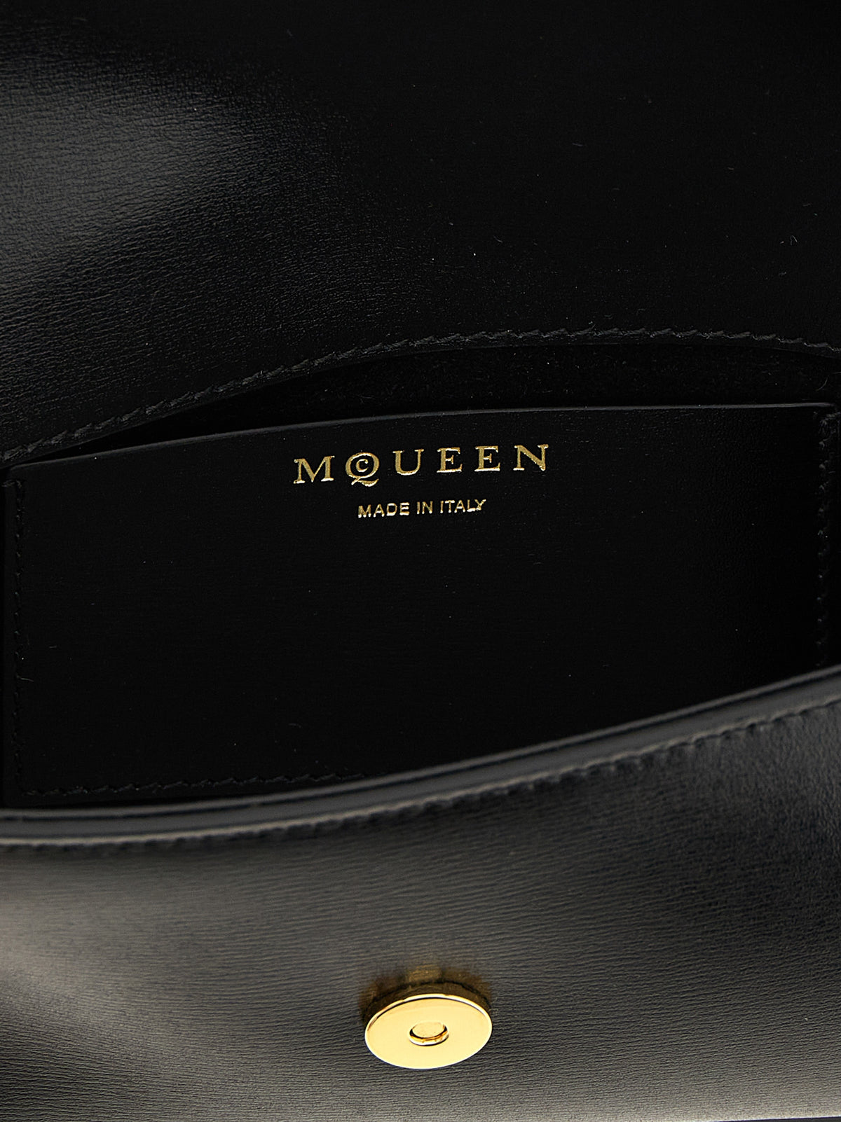 Black Calf Leather Crossbody Bag