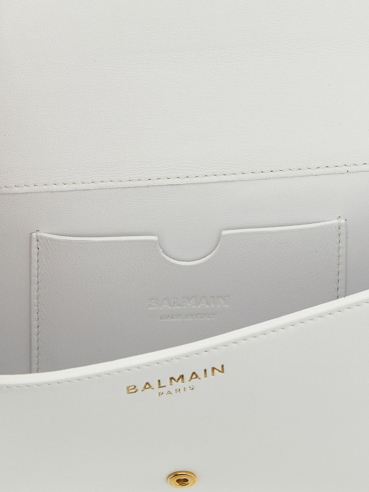 White calfskin card holder
