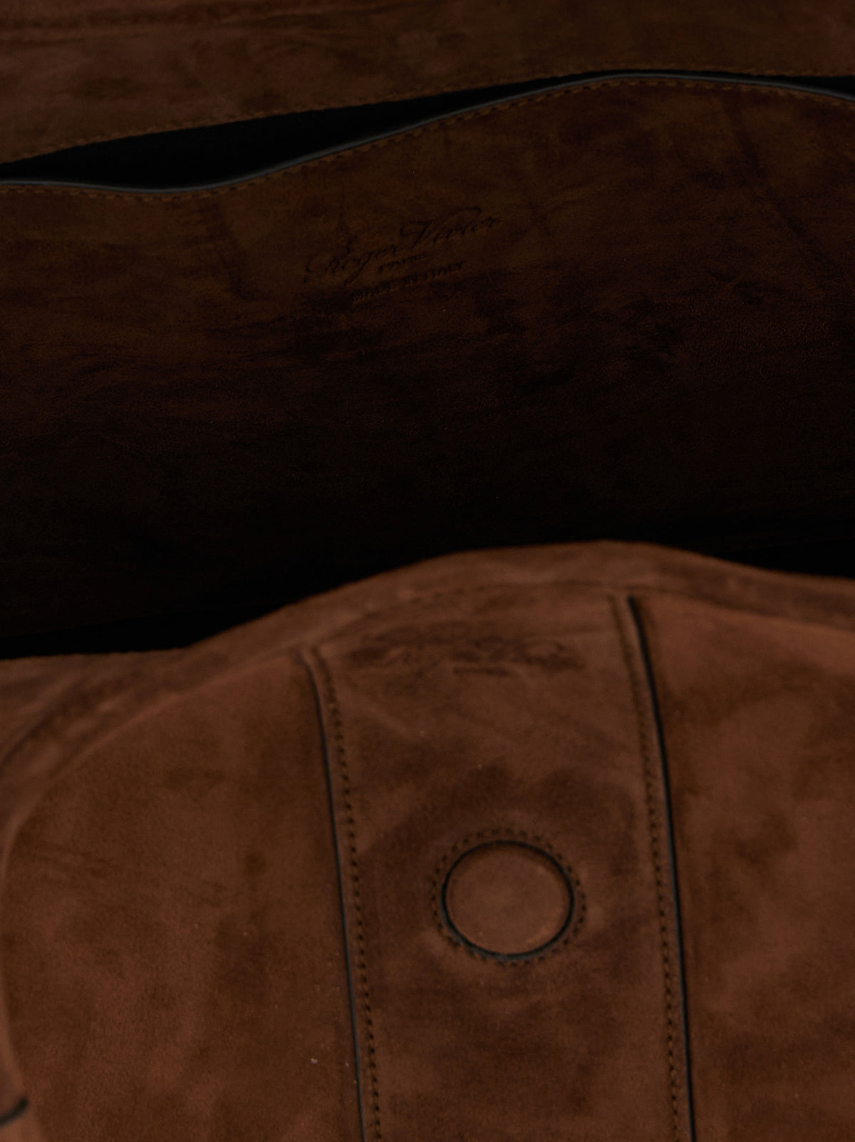 Brown goatskin bag