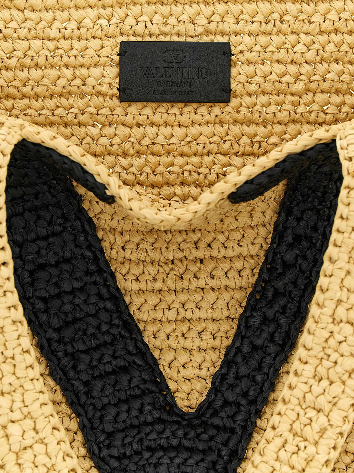 Schwarze Viscose-Tasche