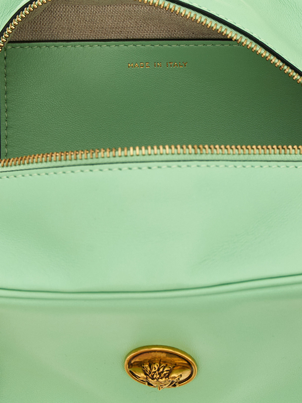 Two-tone lambskin shoulder bag