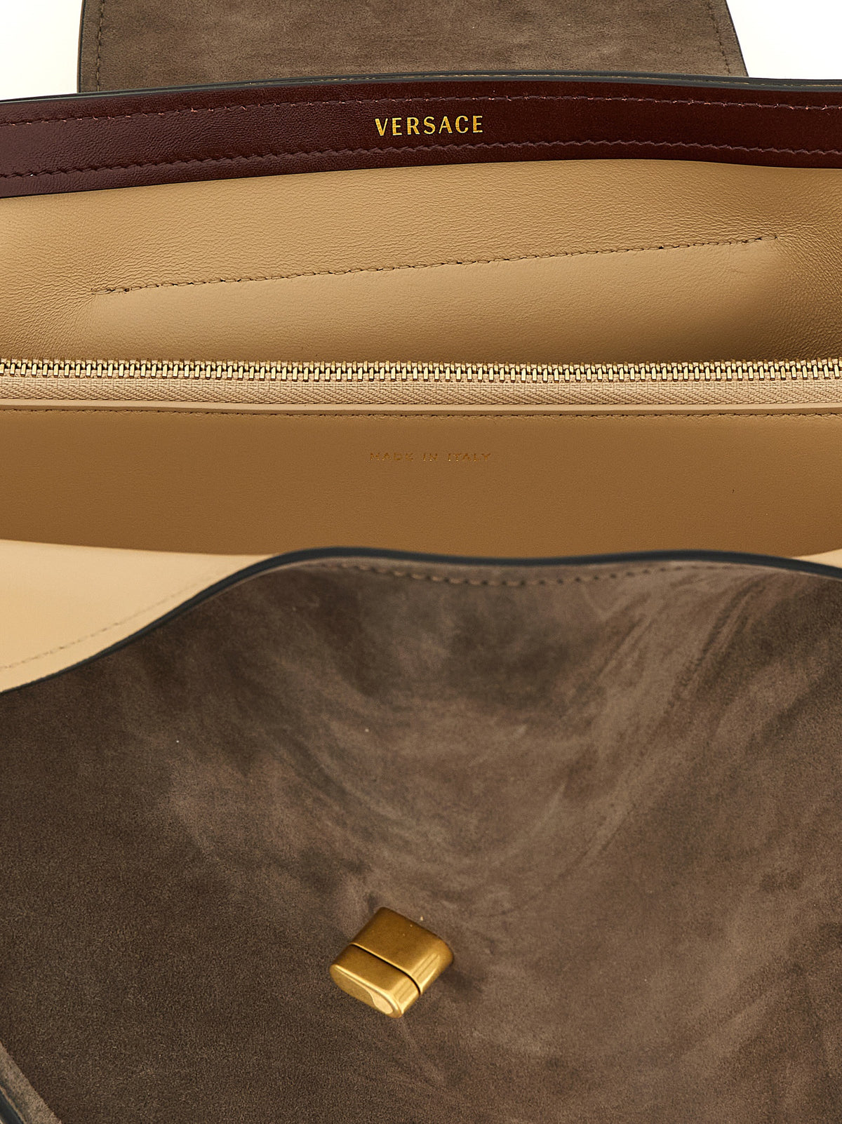 Brown Calfskin Leather Women's Crossbody Bag