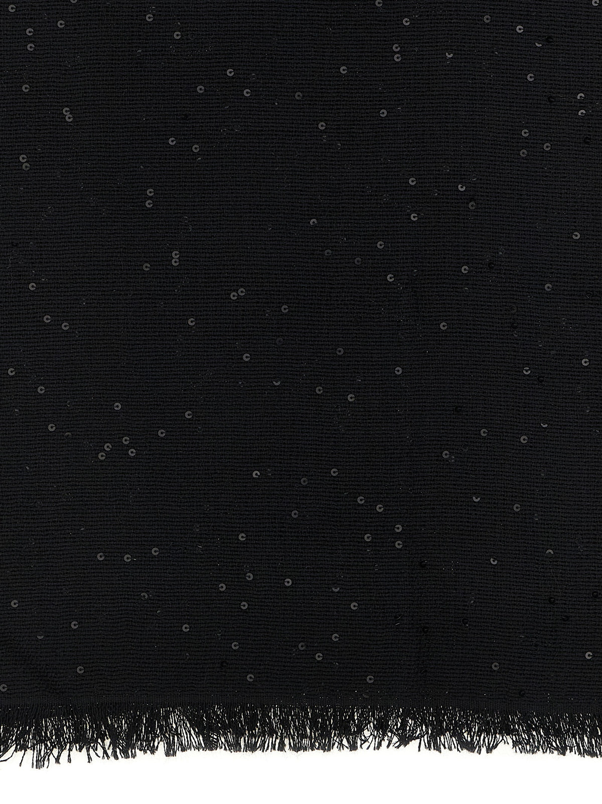 Black cashmere scarf