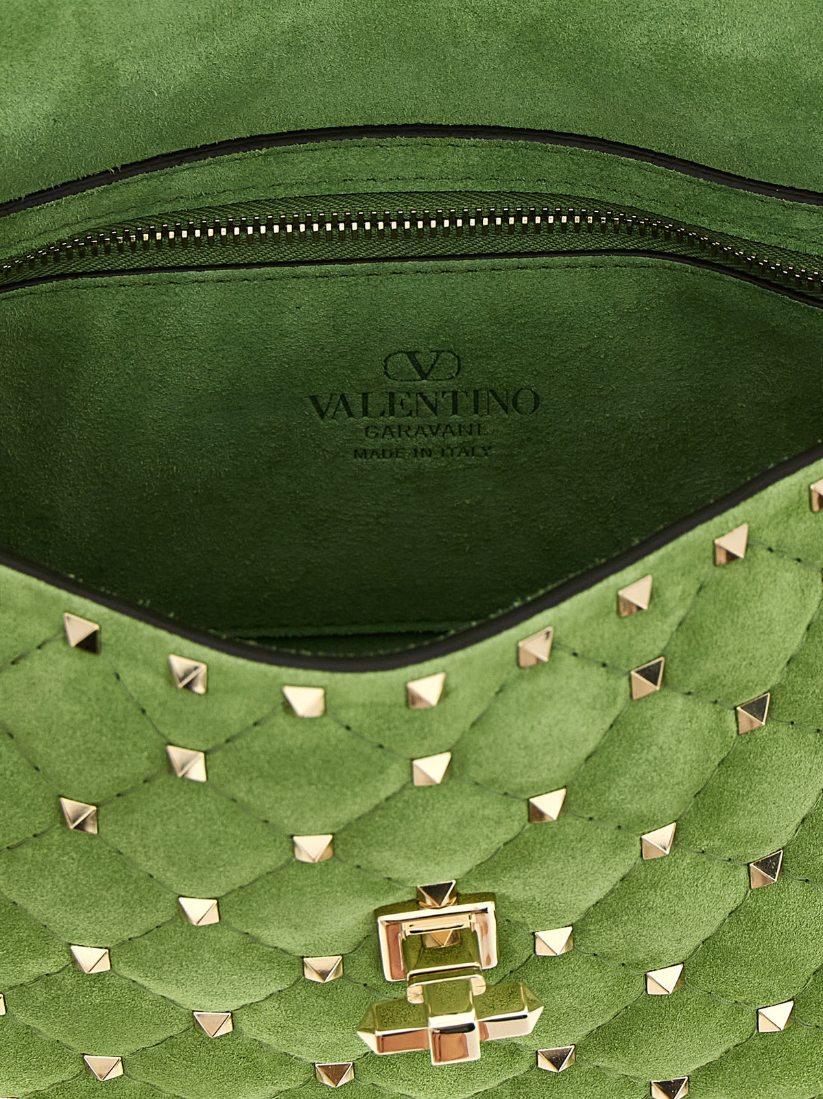Two-tone calf leather shoulder bag