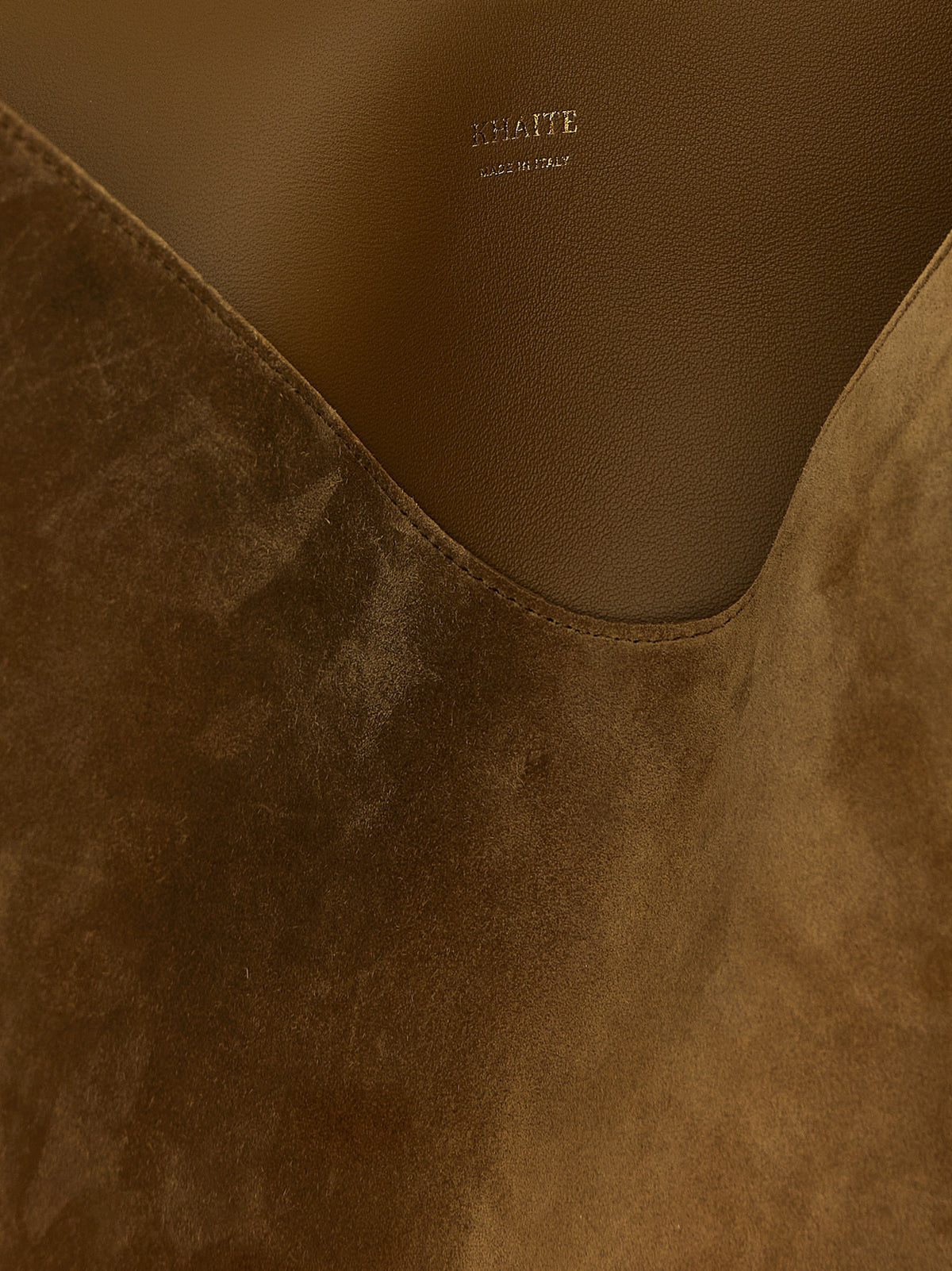 Brown calf leather tote bag