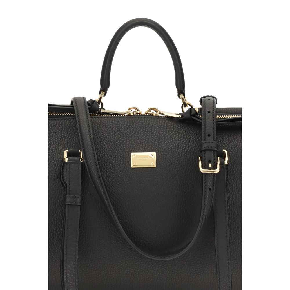 Black Bos Taurus Calf Leather Shoulder Bag