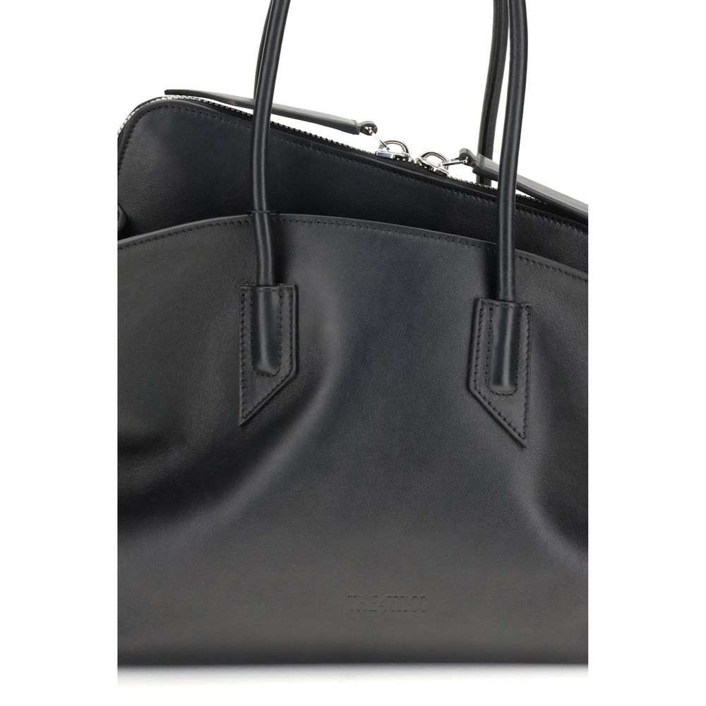 Black Bos Taurus Calf Leather Shoulder Bag