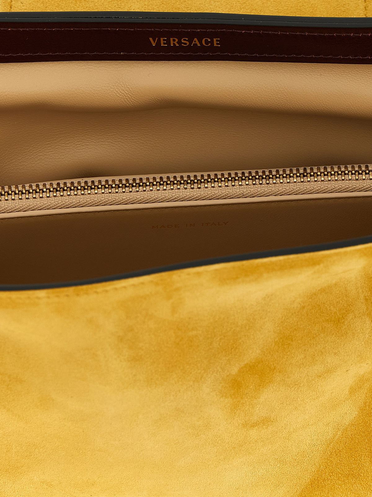 Zweifarbige Clutch aus Kalbsleder