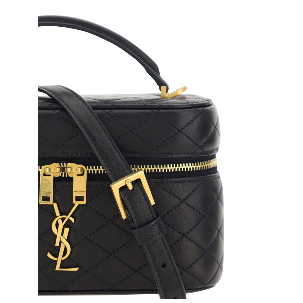 Schwarze Lammleder Schultertasche Ovis Aries Aries