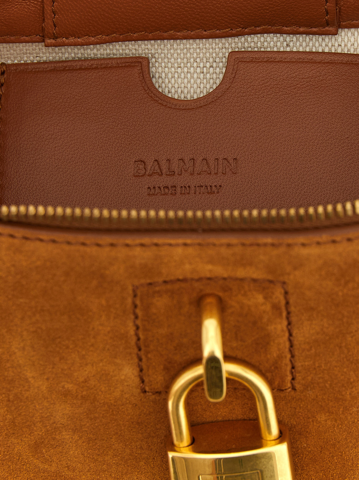 Brown calfskin handbag