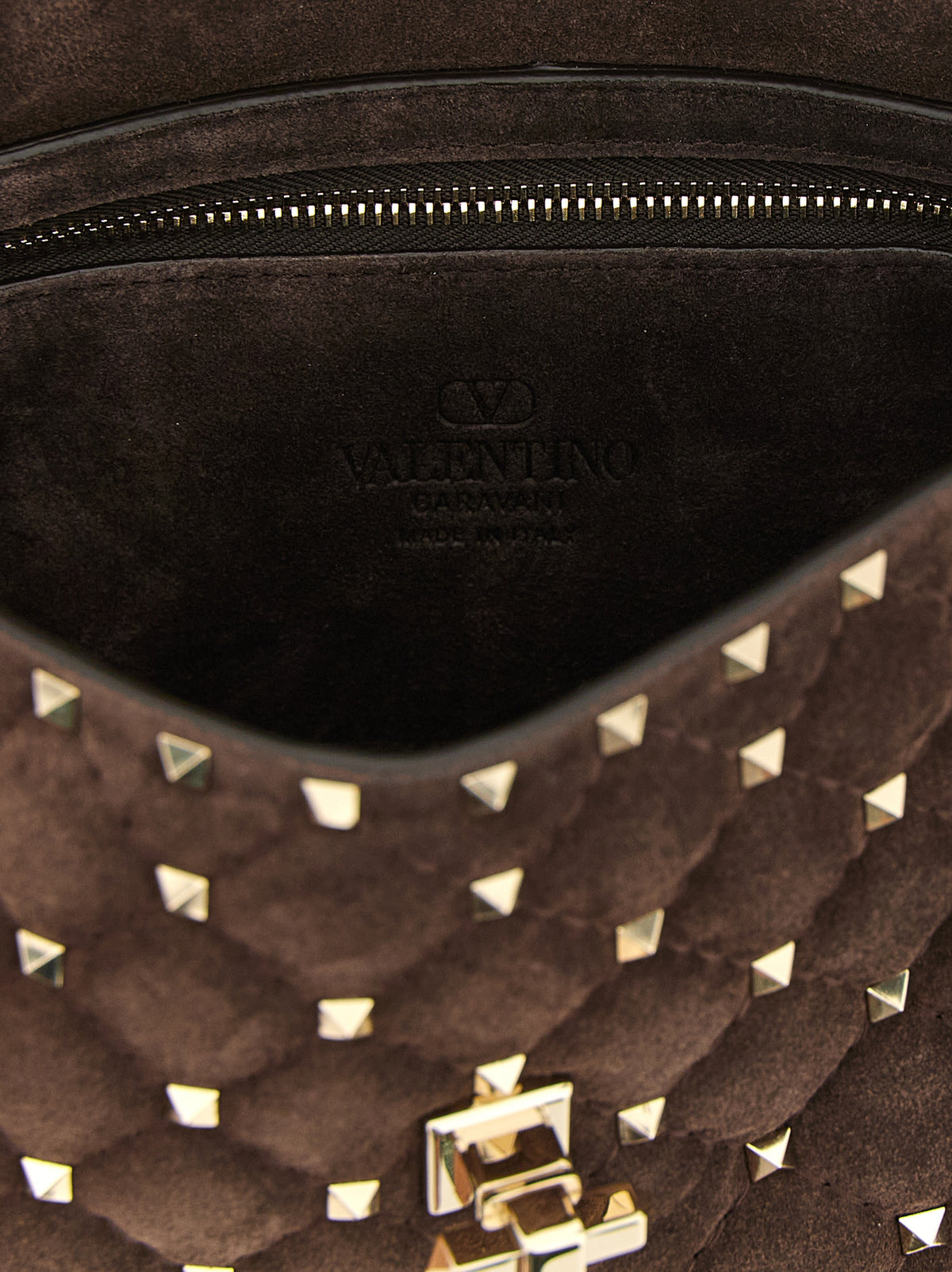 Brown calfskin shoulder bag
