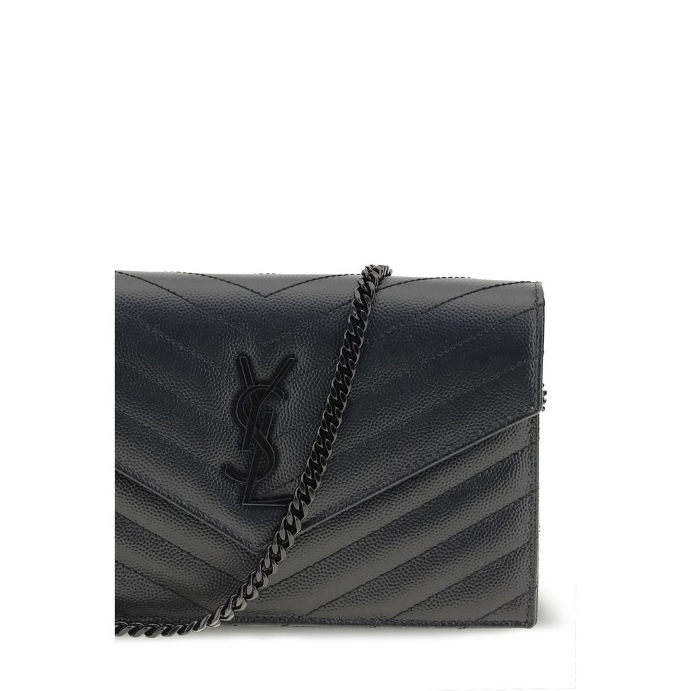 Schwarzes Kalbsleder Bos Taurus Portemonnaie