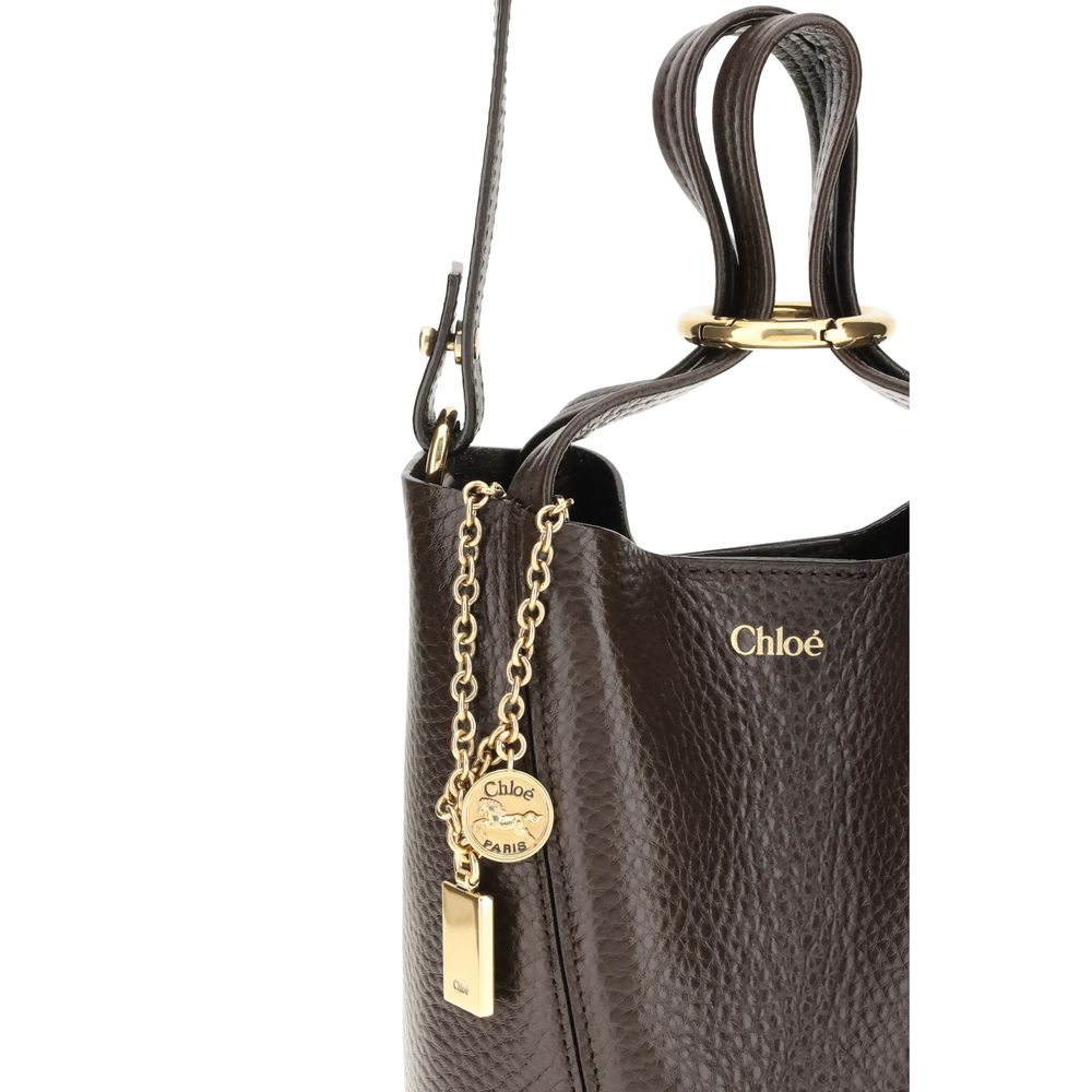 Braune Kalbsleder Bos Taurus Schultertasche
