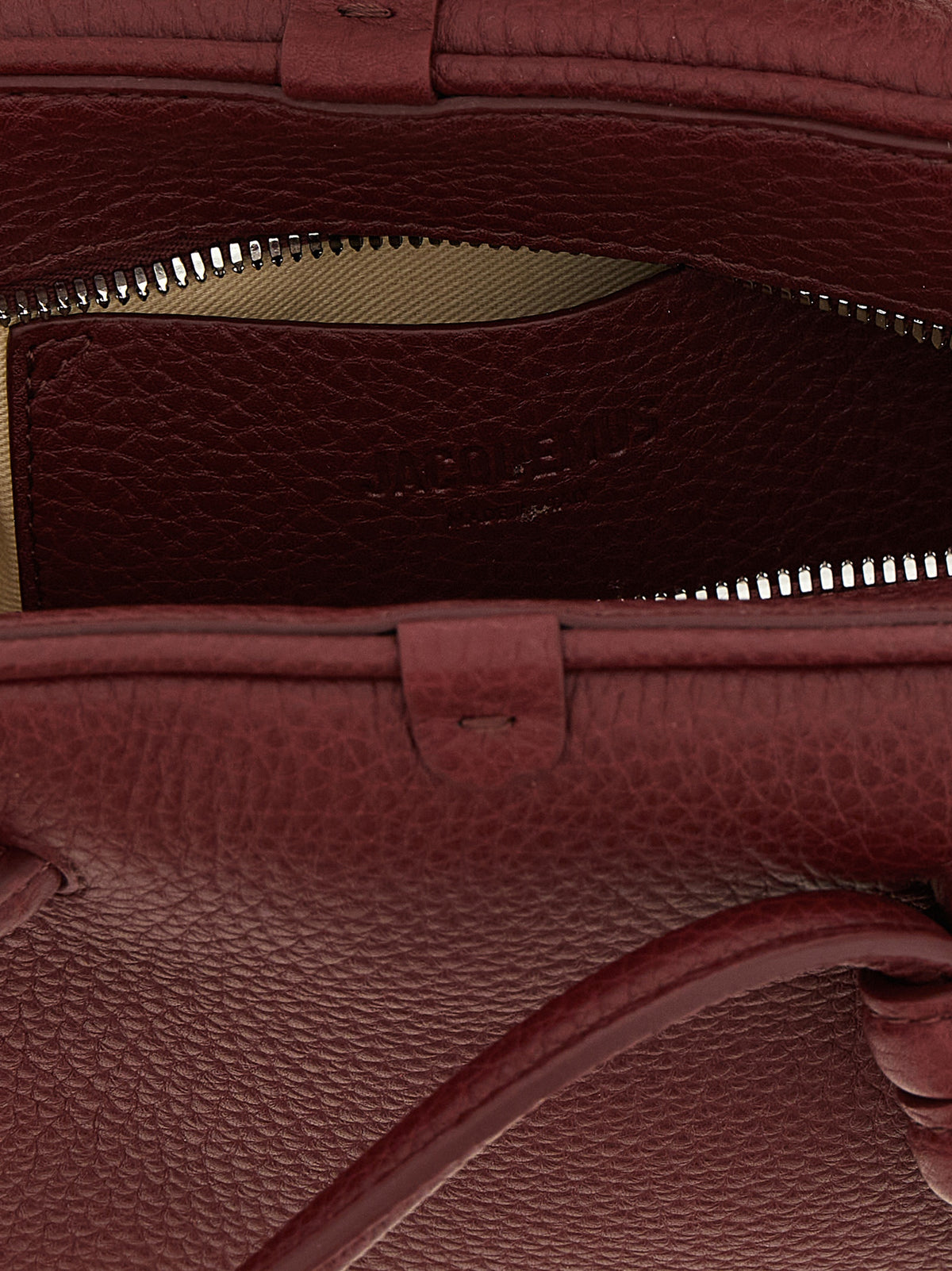 Bordeaux calfskin handbag