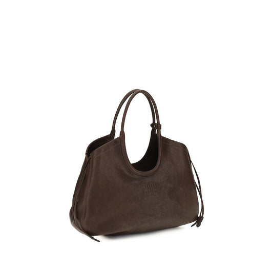 Handtasche aus Lammleder in Braun
