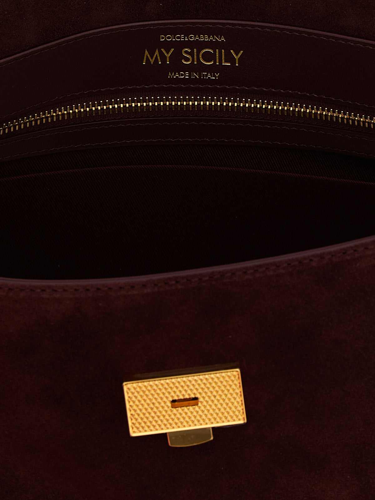 Handtasche aus bordeauxrotem Kalbsleder