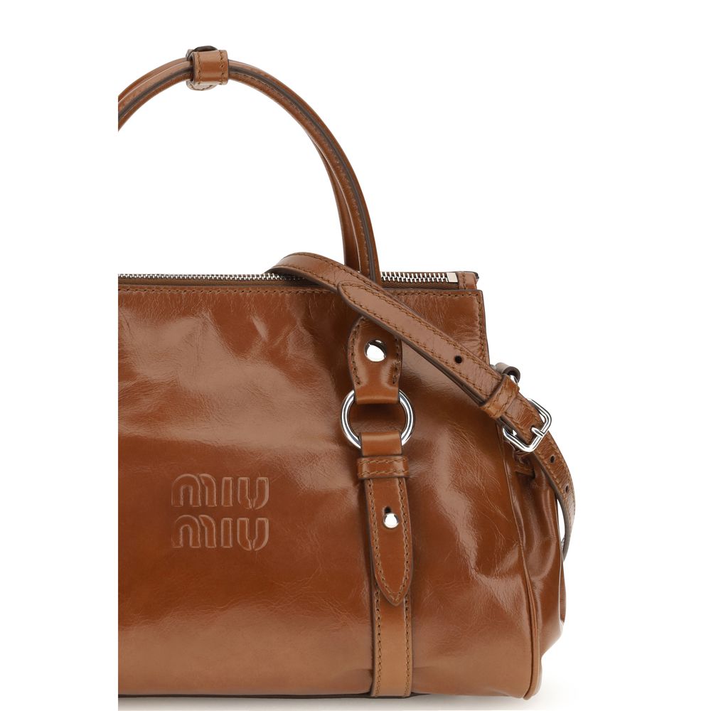 Braune Kalbsleder Bos Taurus Handtasche