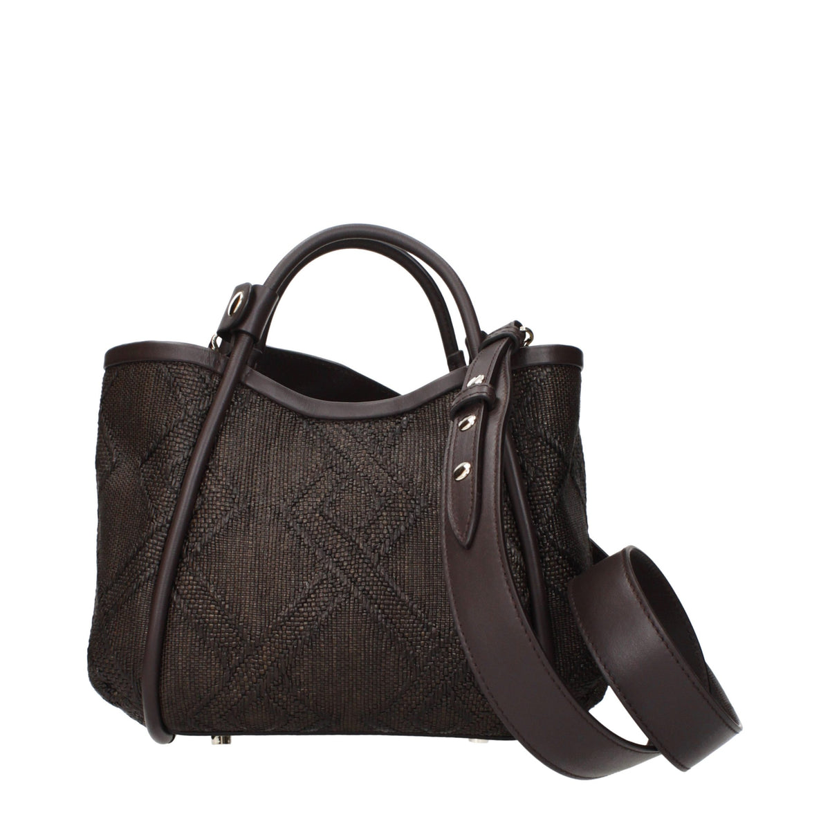 Brown calf leather Bos Taurus handbag
