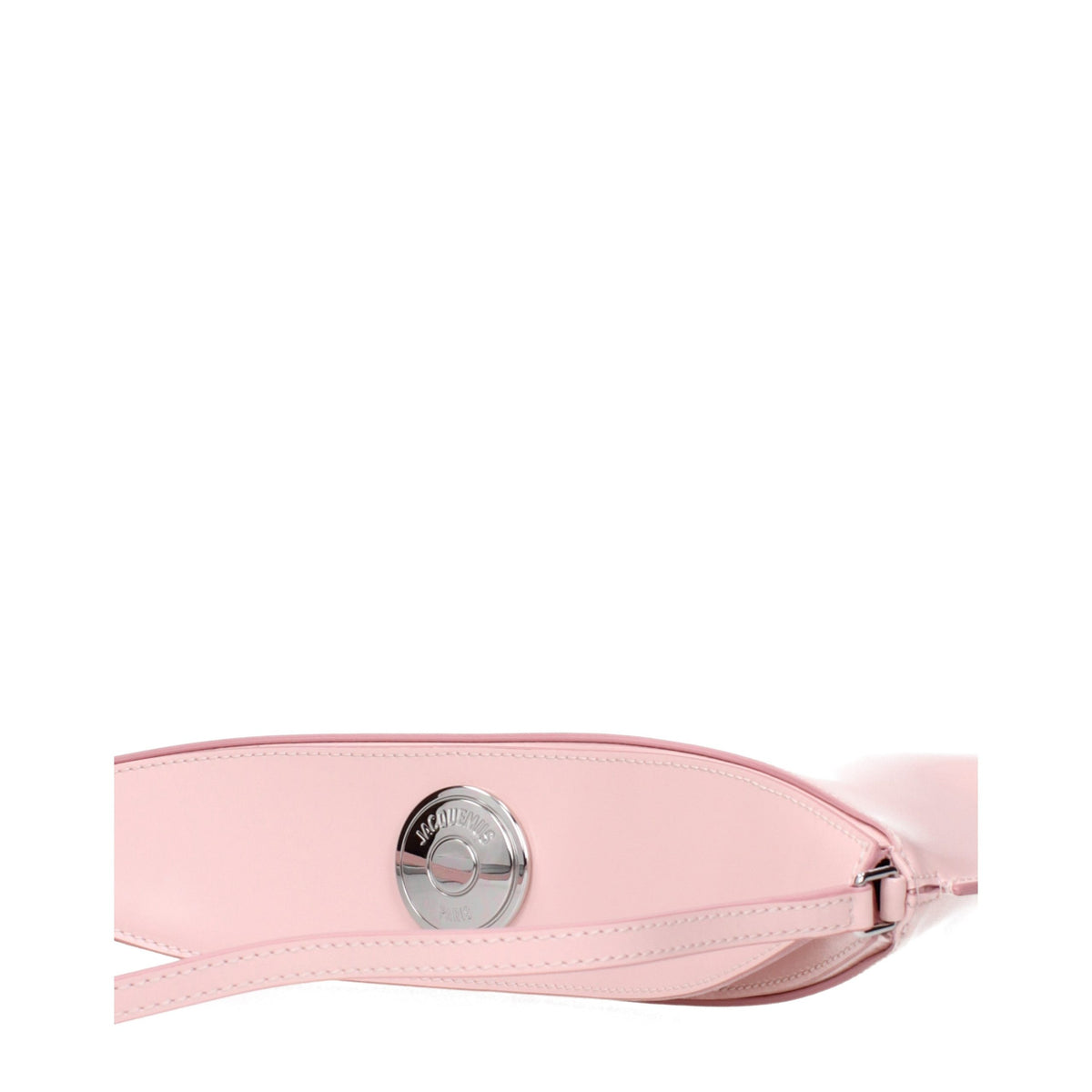 Pink leather shoulder bag