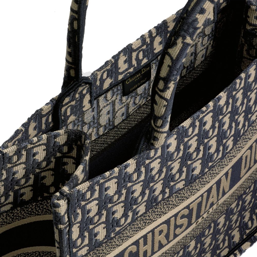 Blaue Baumwolltasche