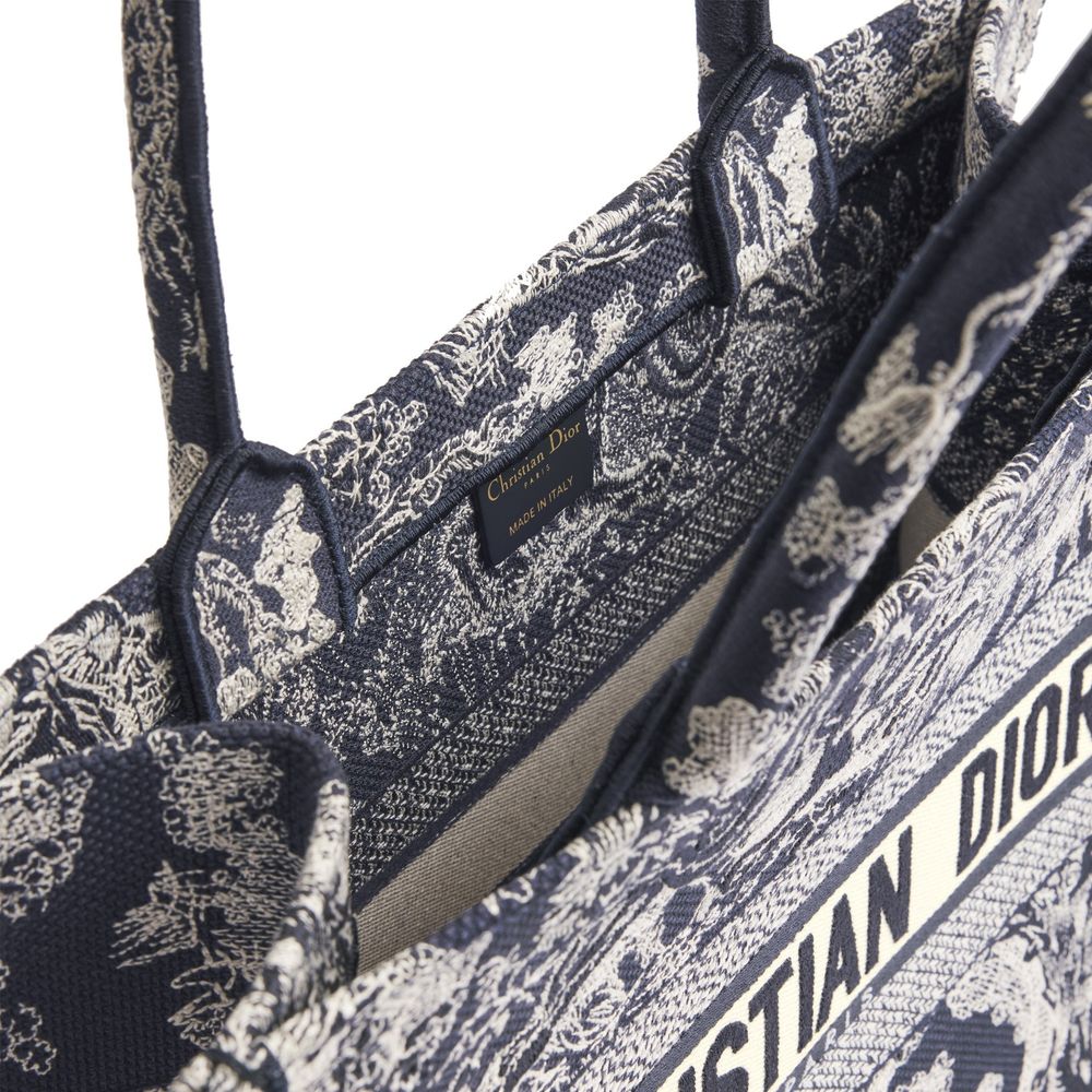 Blaue Baumwolltasche