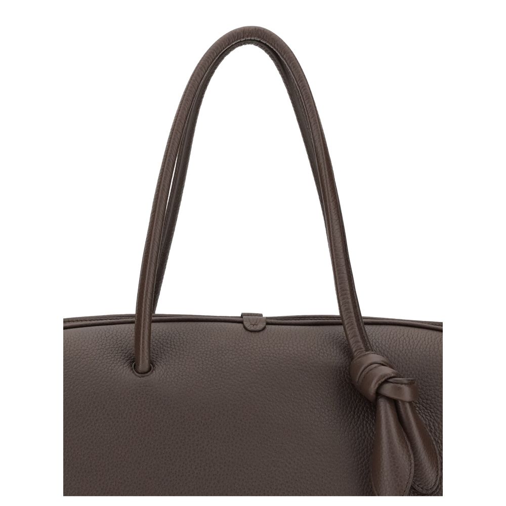 Braune Kalbsleder Bos Taurus Handtasche
