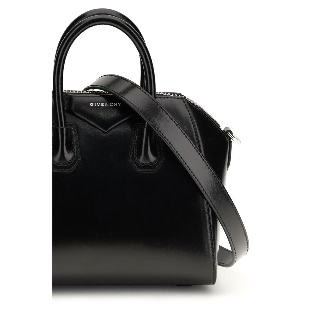 Black calf leather Bos Taurus handbag