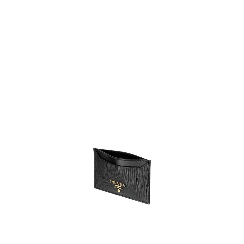 Schwarzes Kalbsleder Portemonnaie