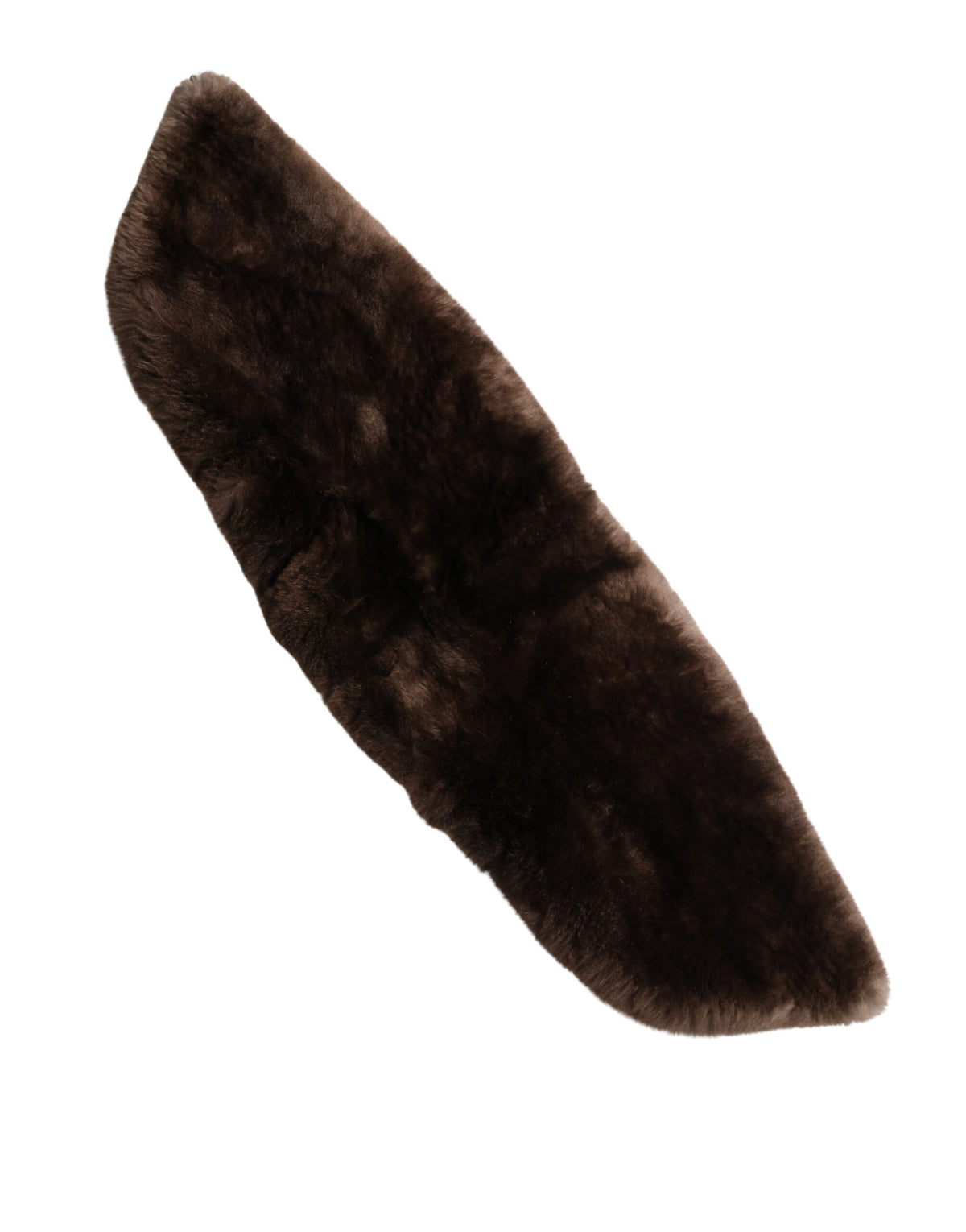 Brauner Pelz-Schulterkragen 60cm x 14cm Schal