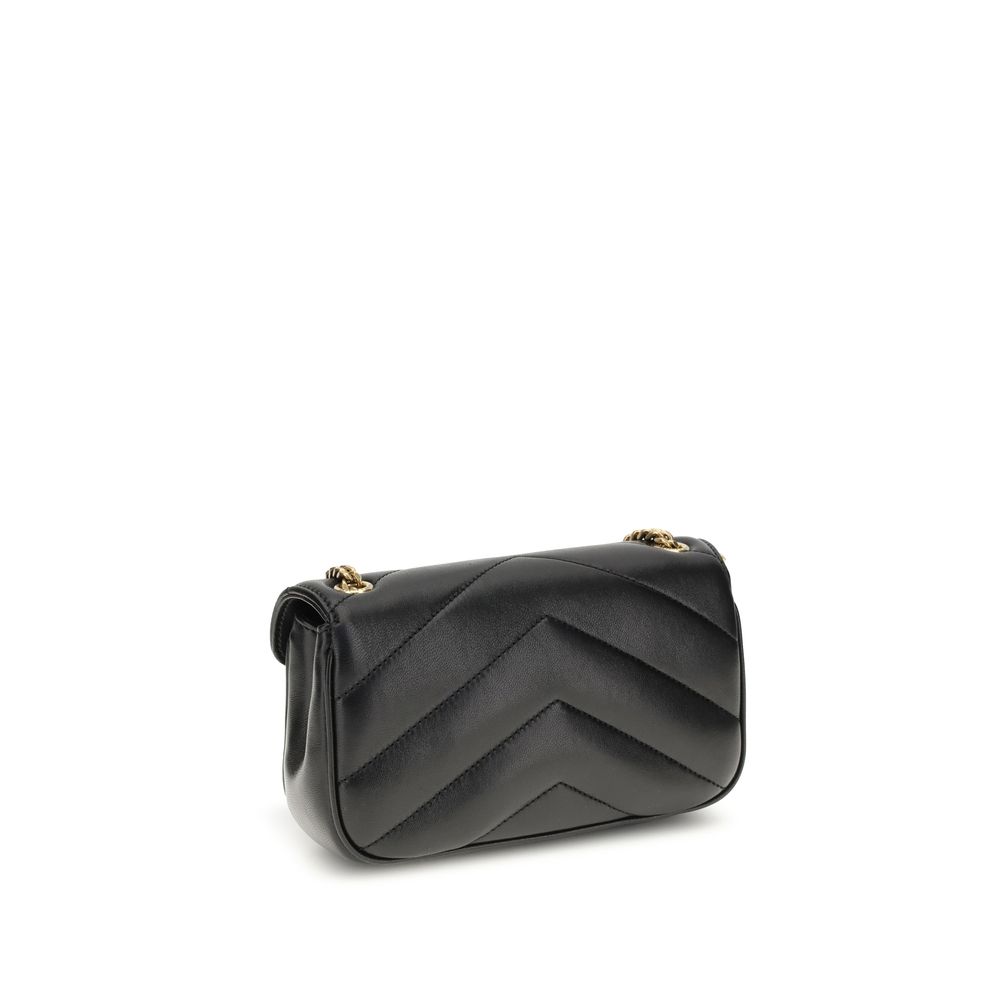 Black Lambskin Shoulder Bag Ovis Aries Aries
