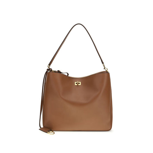 Beige Kalbsleder Bos Taurus Schultertasche