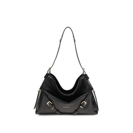Black Bos Taurus Calf Leather Shoulder Bag