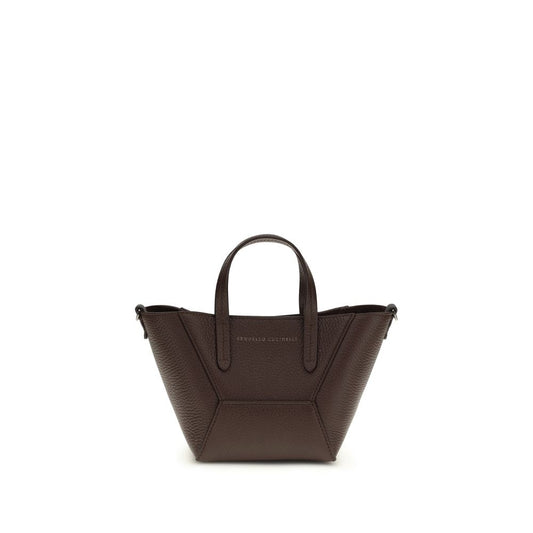 Shoulder bag Bos Taurus in bordeaux calfskin