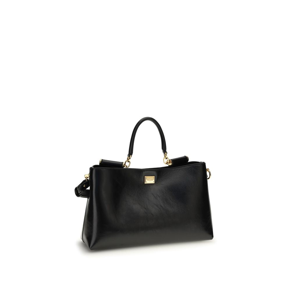 Schwarze Bos Taurus Kalbsleder Schultertasche