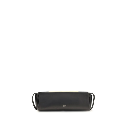 Schwarze Bos Taurus Kalbsleder Clutch