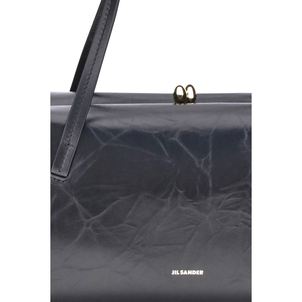Black Bos Taurus Calf Leather Shoulder Bag