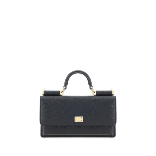 Black Bos Taurus Calf Leather Shoulder Bag