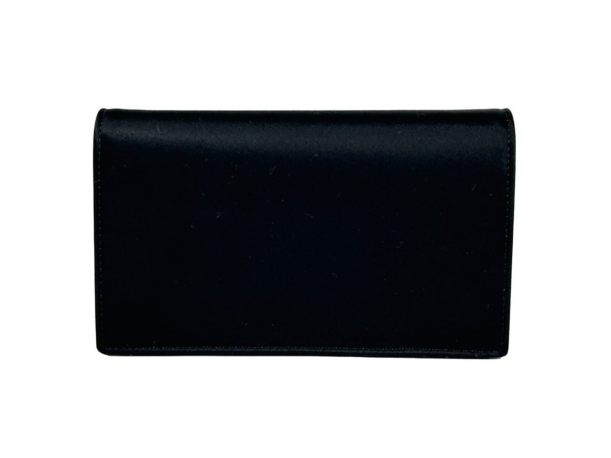 Versace Mini Chain Black Crossbody Geldbörse