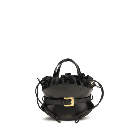 Black Bos Taurus Calf Leather Shoulder Bag