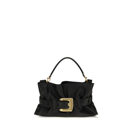 Black Bos Taurus Calf Leather Shoulder Bag
