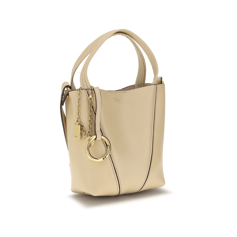 Beige Kalbsleder Bos Taurus Schultertasche