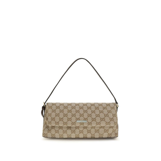Braune Stoffhandtasche