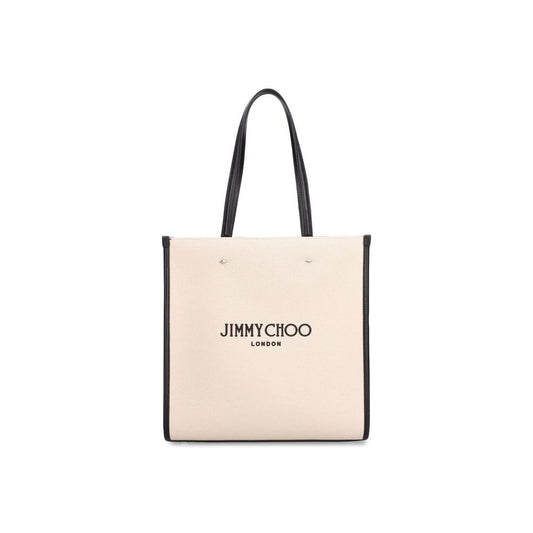Beige Canvas Tote Bag
