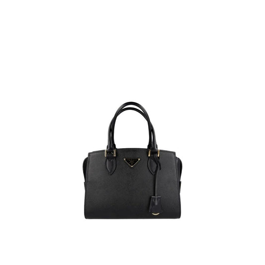 Schwarze Kalbsleder-Handtasche