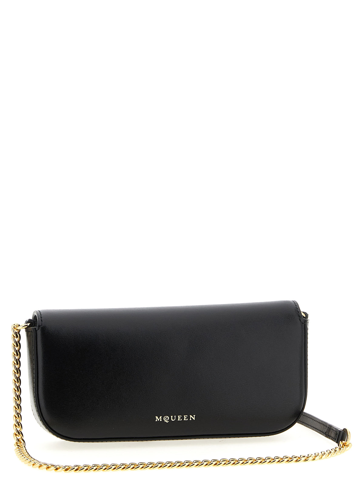 Black Calf Leather Crossbody Bag